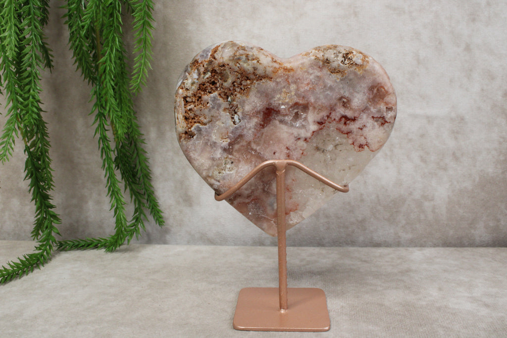 Roze amethist hart #1620