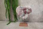 Roze amethist hart #1625