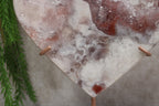 Roze amethist hart #1625