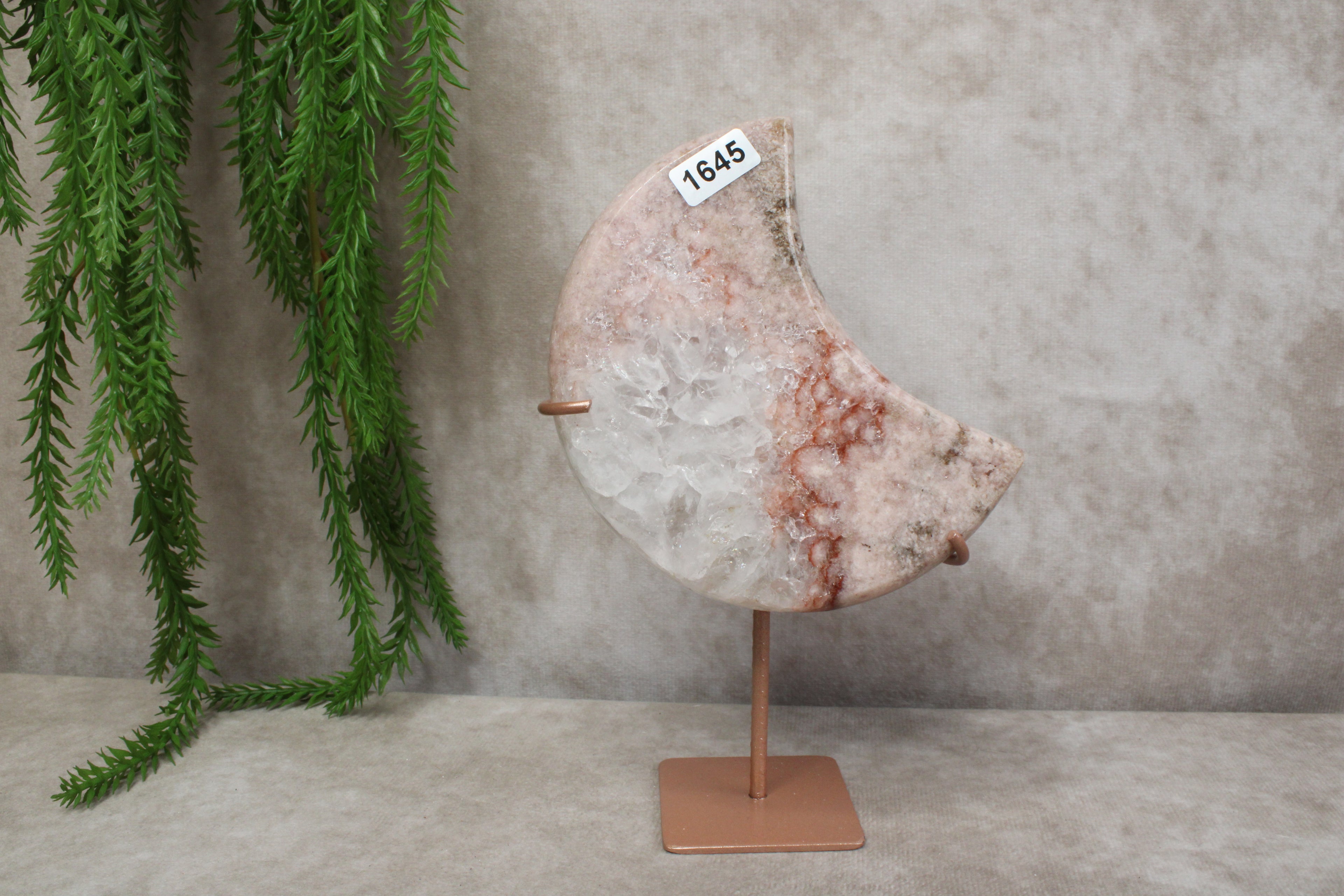 Roze amethist maan #1645