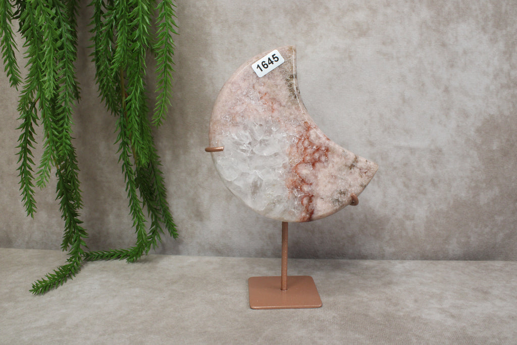 Roze amethist maan #1645