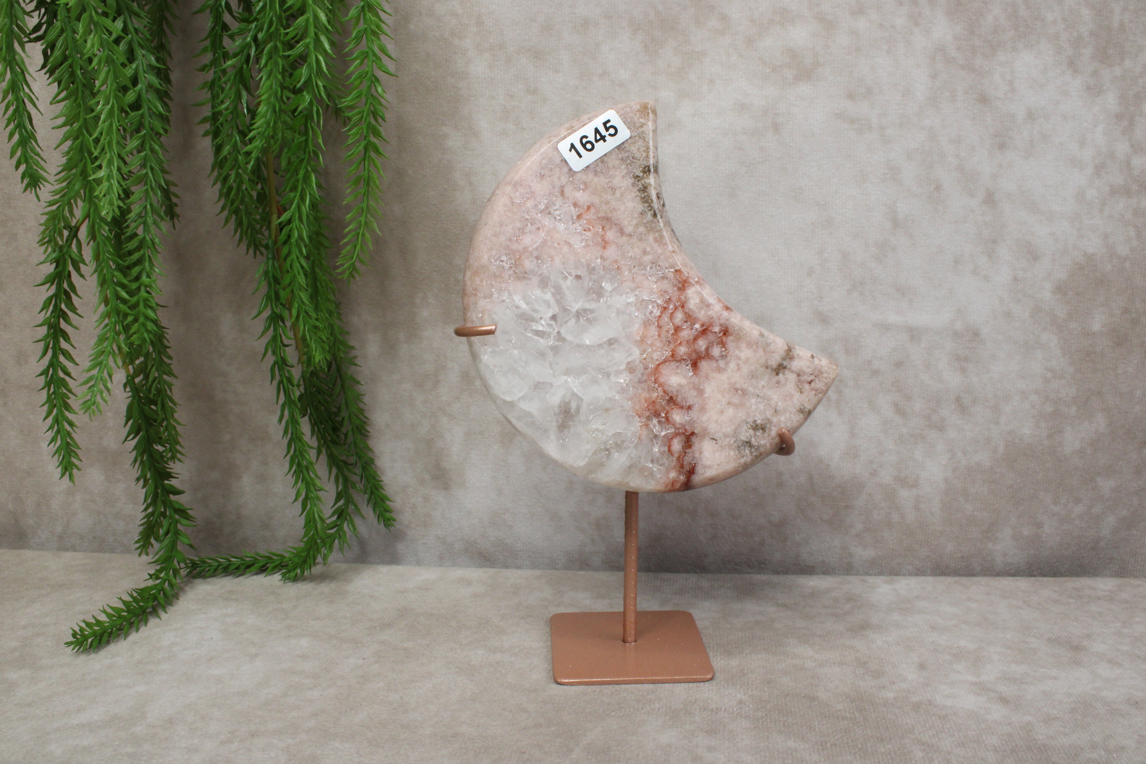 Roze amethist maan #1645