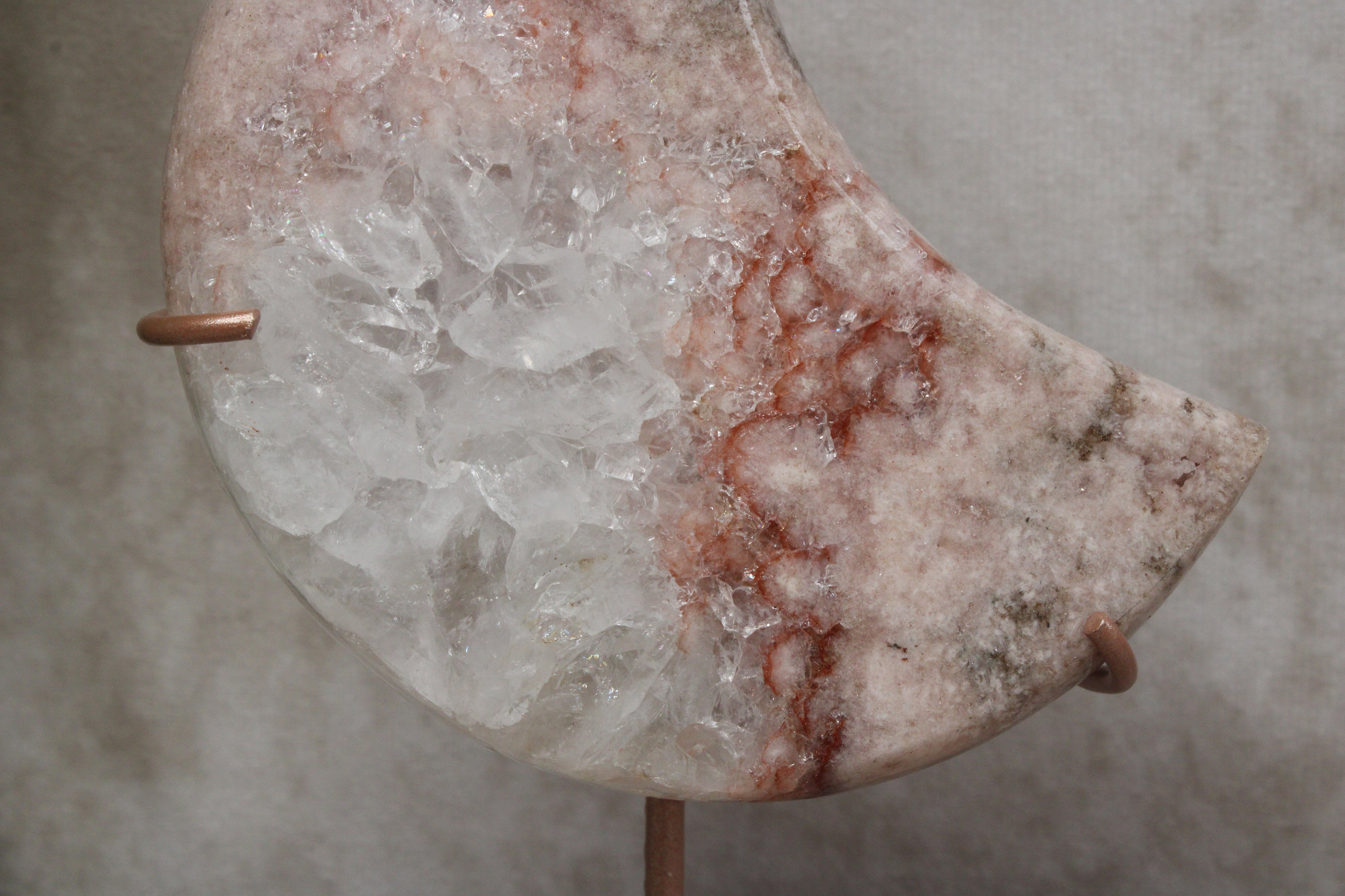 Roze amethist maan #1645