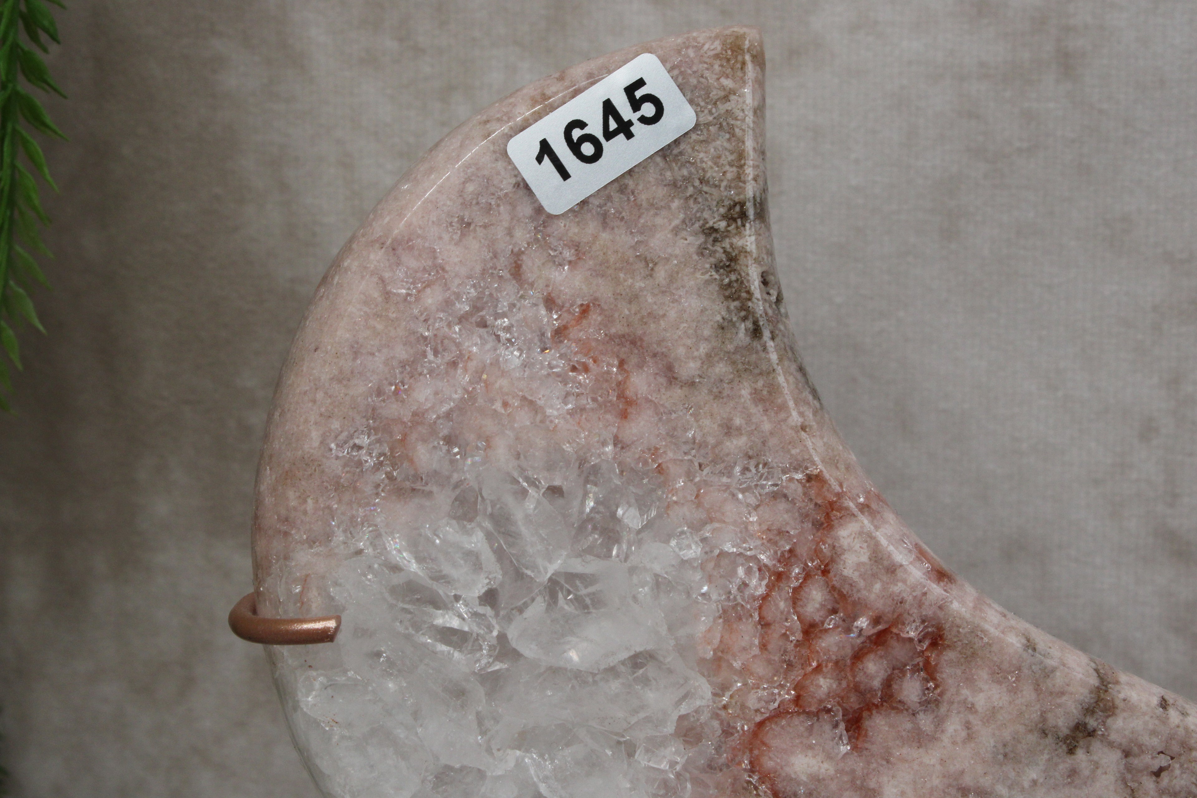 Roze amethist maan #1645