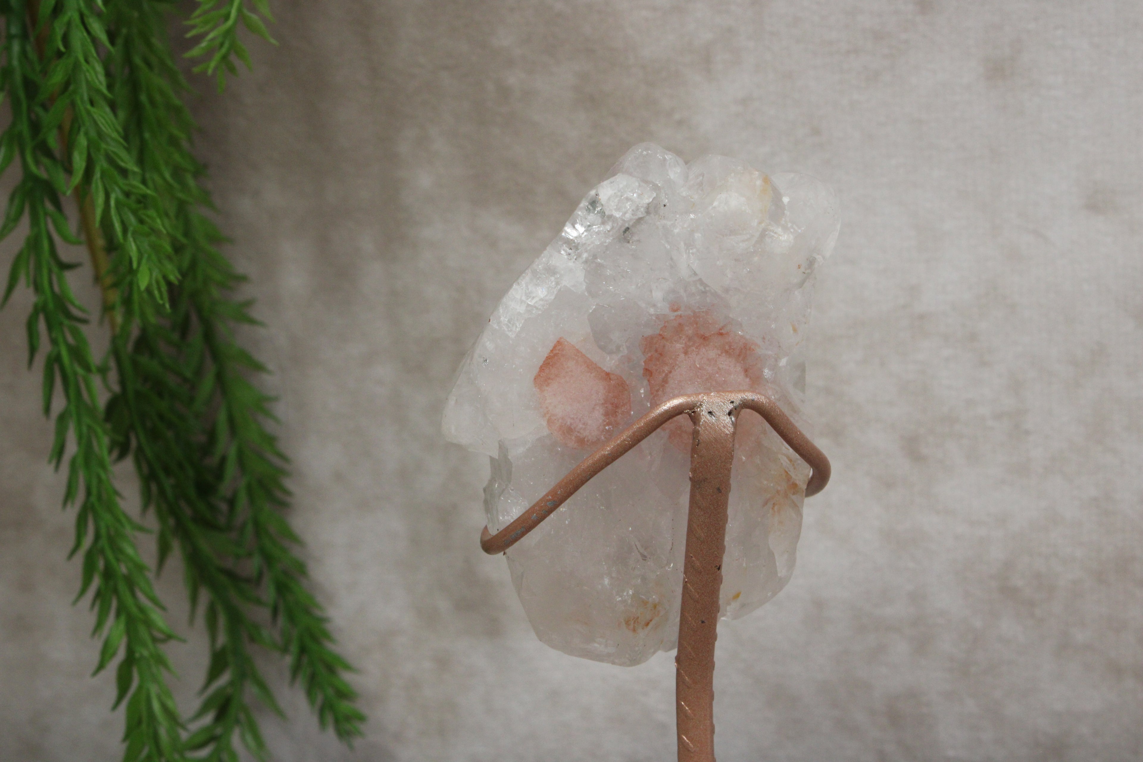 Roze amethist mini op standaard #1439