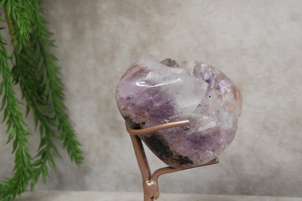 Roze amethist mini op standaard #1438