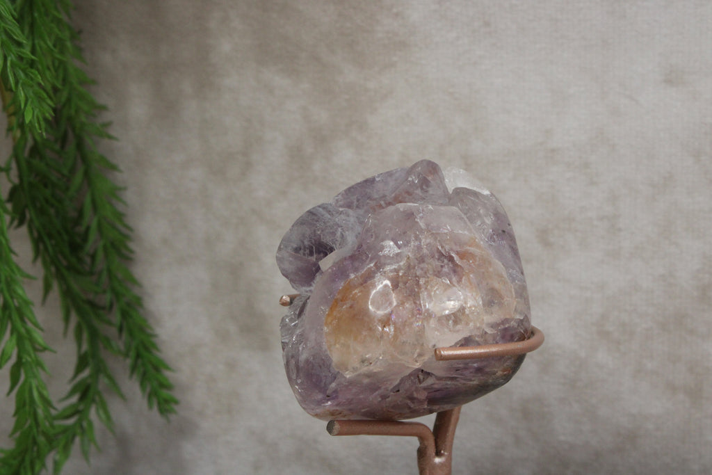 Roze amethist mini op standaard #1438