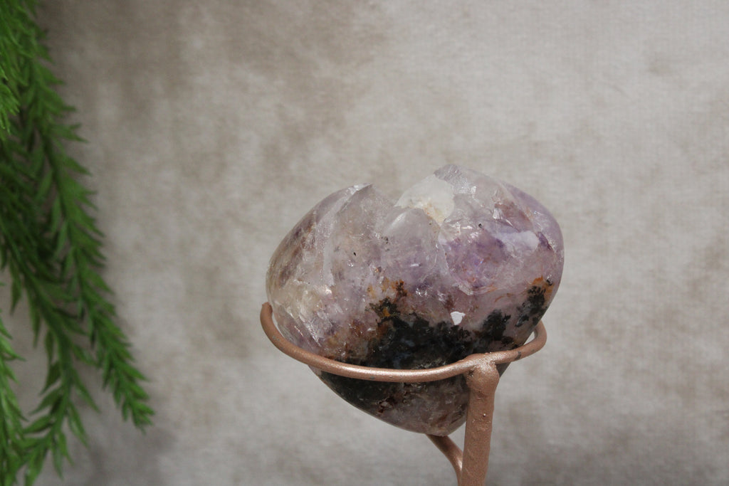 Roze amethist mini op standaard #1438