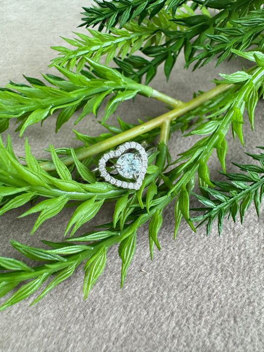 Ring aquamarijn ring zilver 925