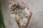 Roze amethist cluster op standaard #1638