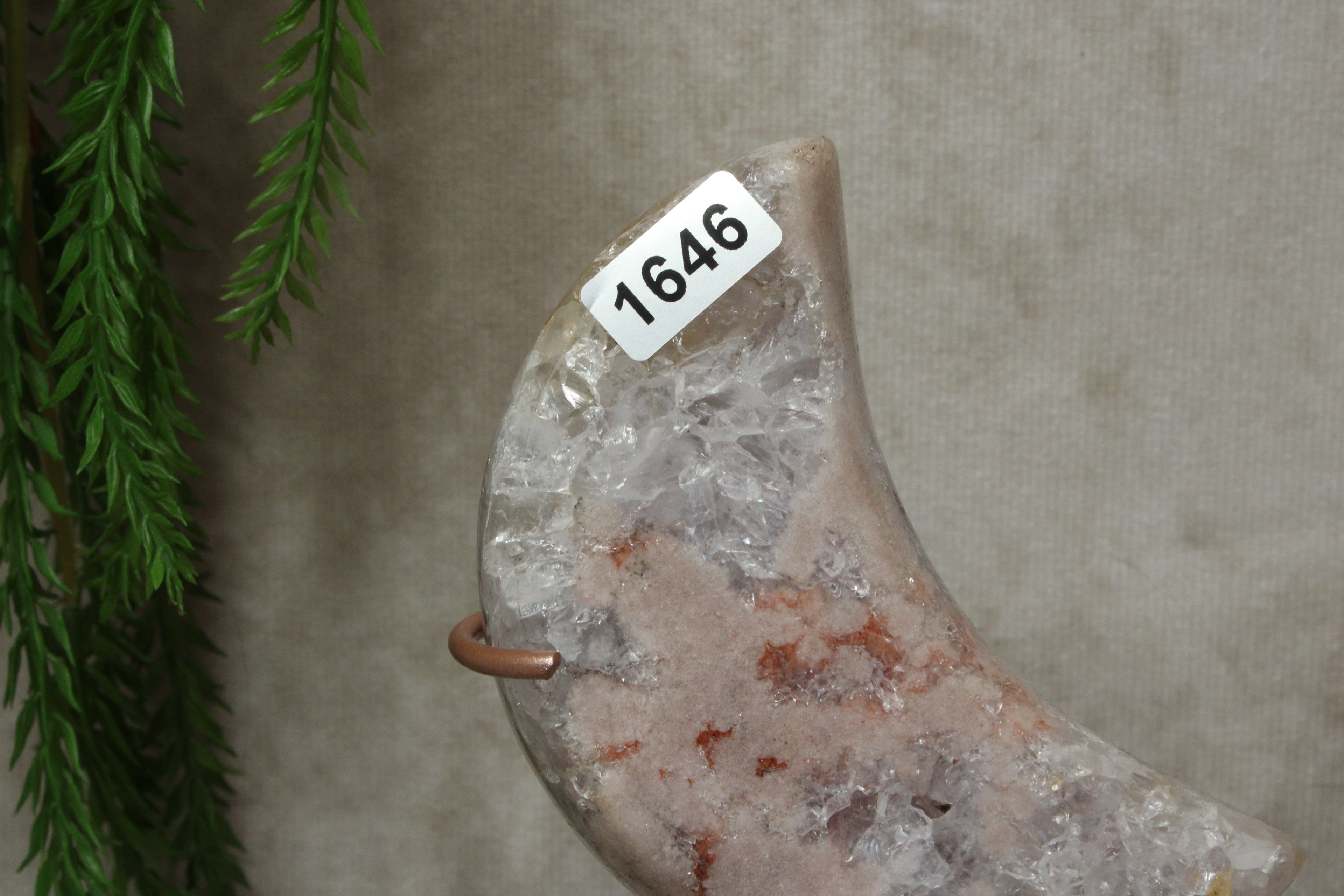 Roze amethist maan #1646