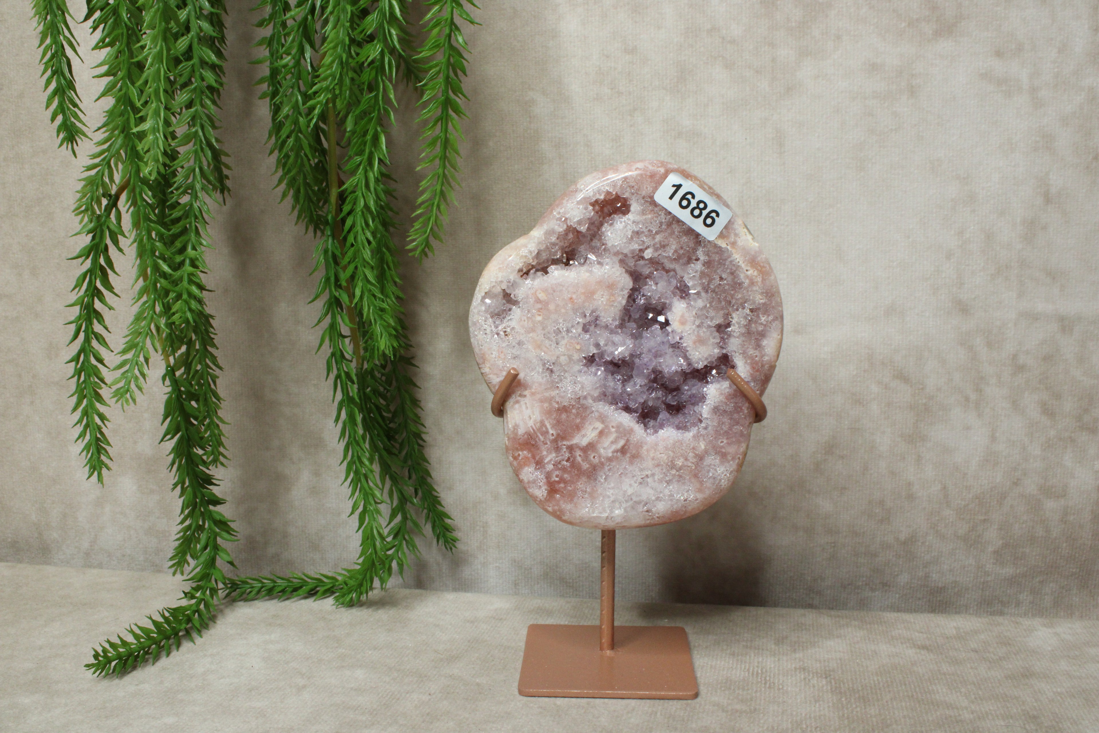 Roze amethist slab #1686