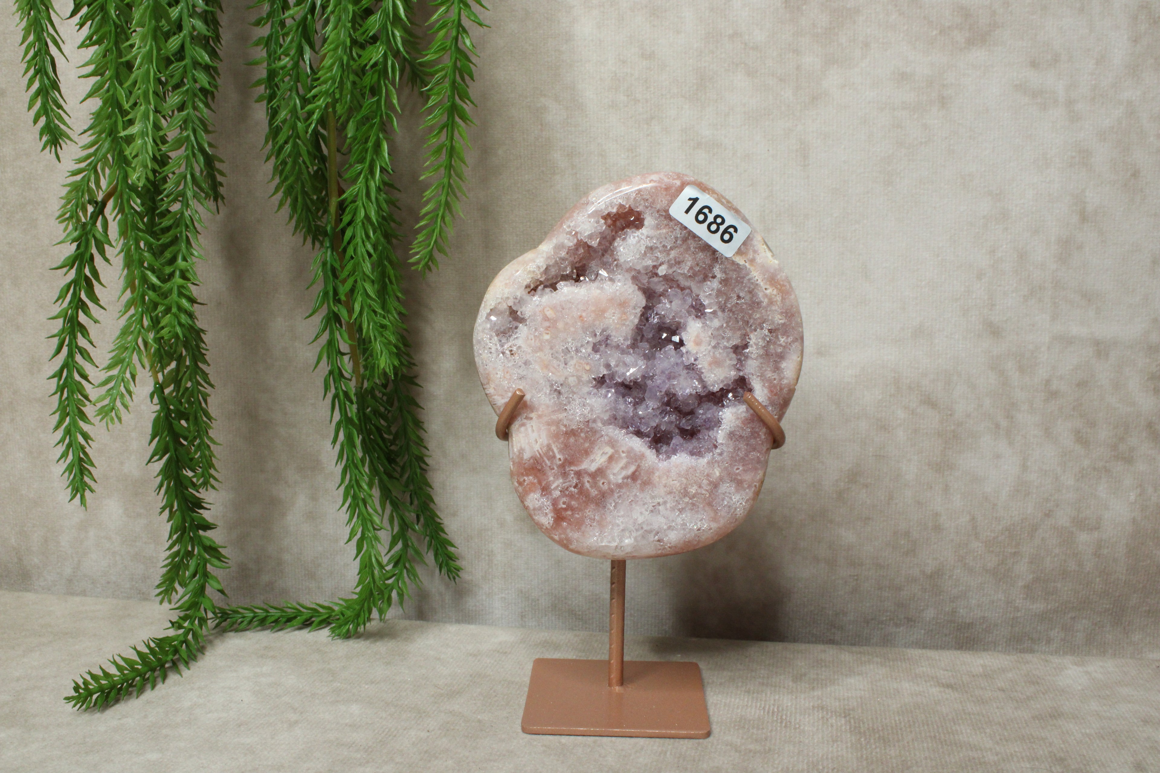 Roze amethist slab #1686