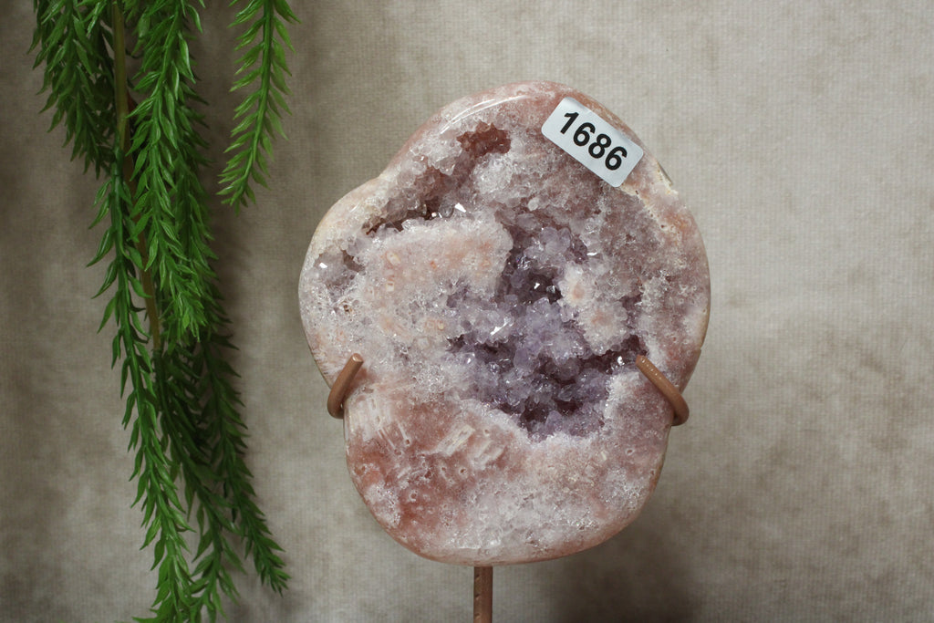 Roze amethist slab #1686