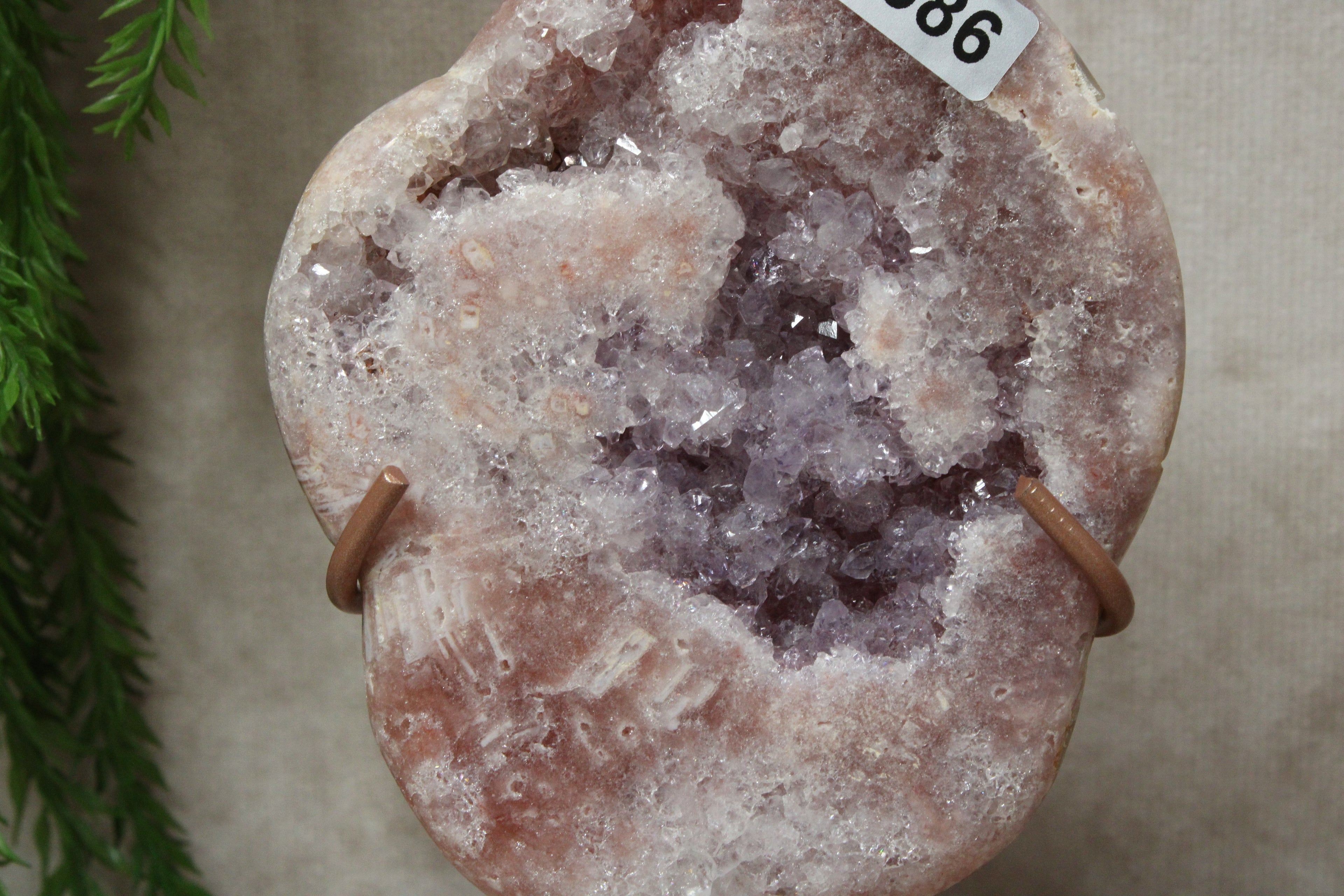 Roze amethist slab #1686