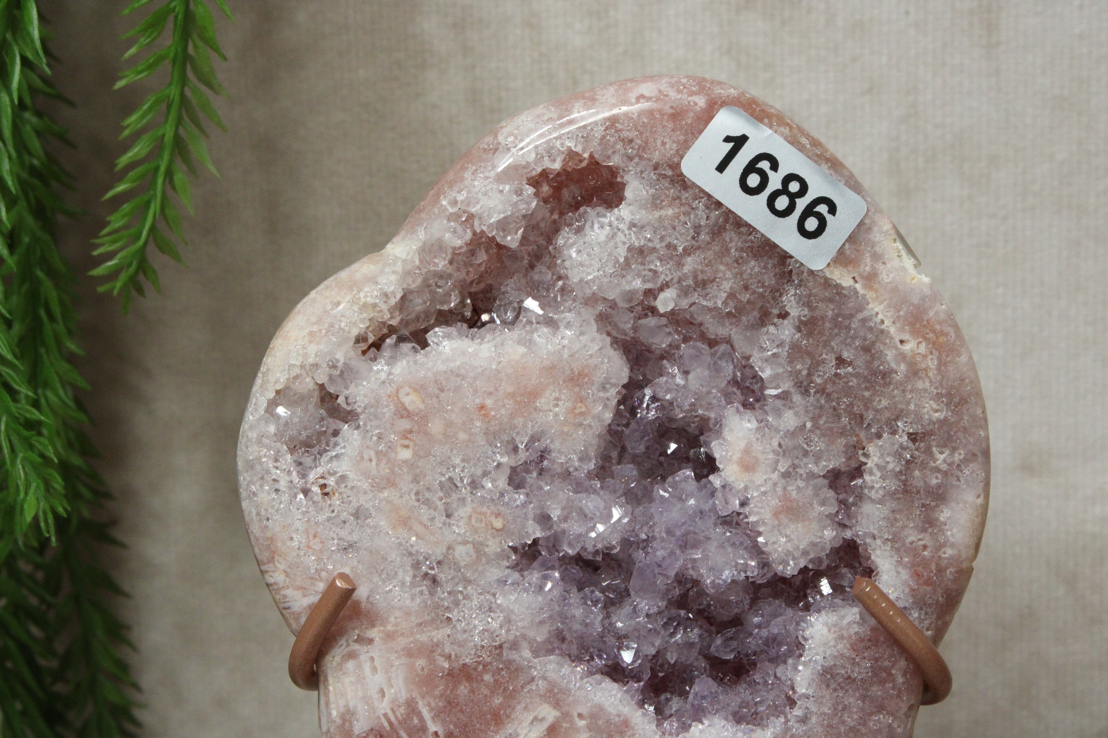 Roze amethist slab #1686