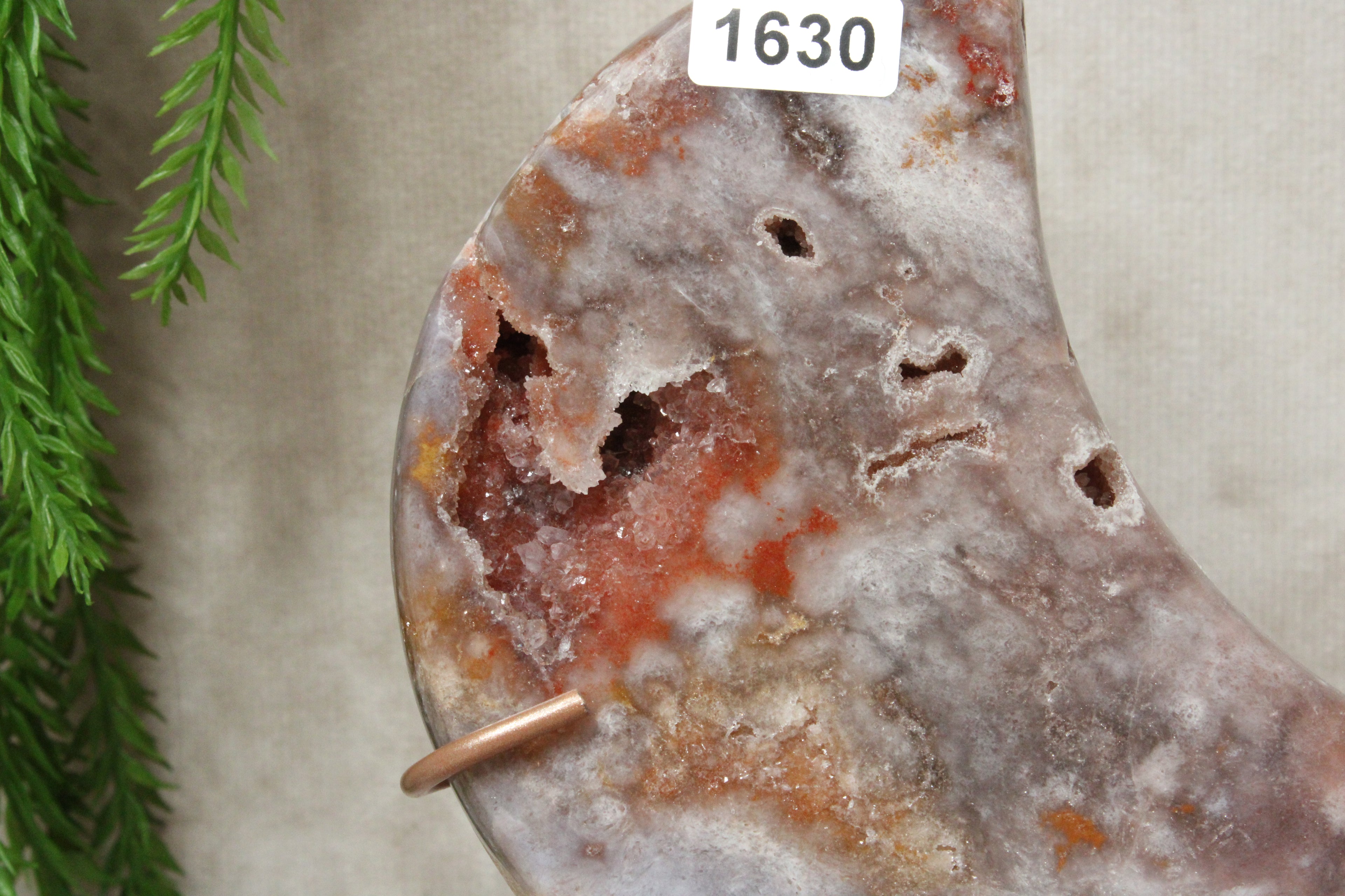 Roze amethist maan #1630