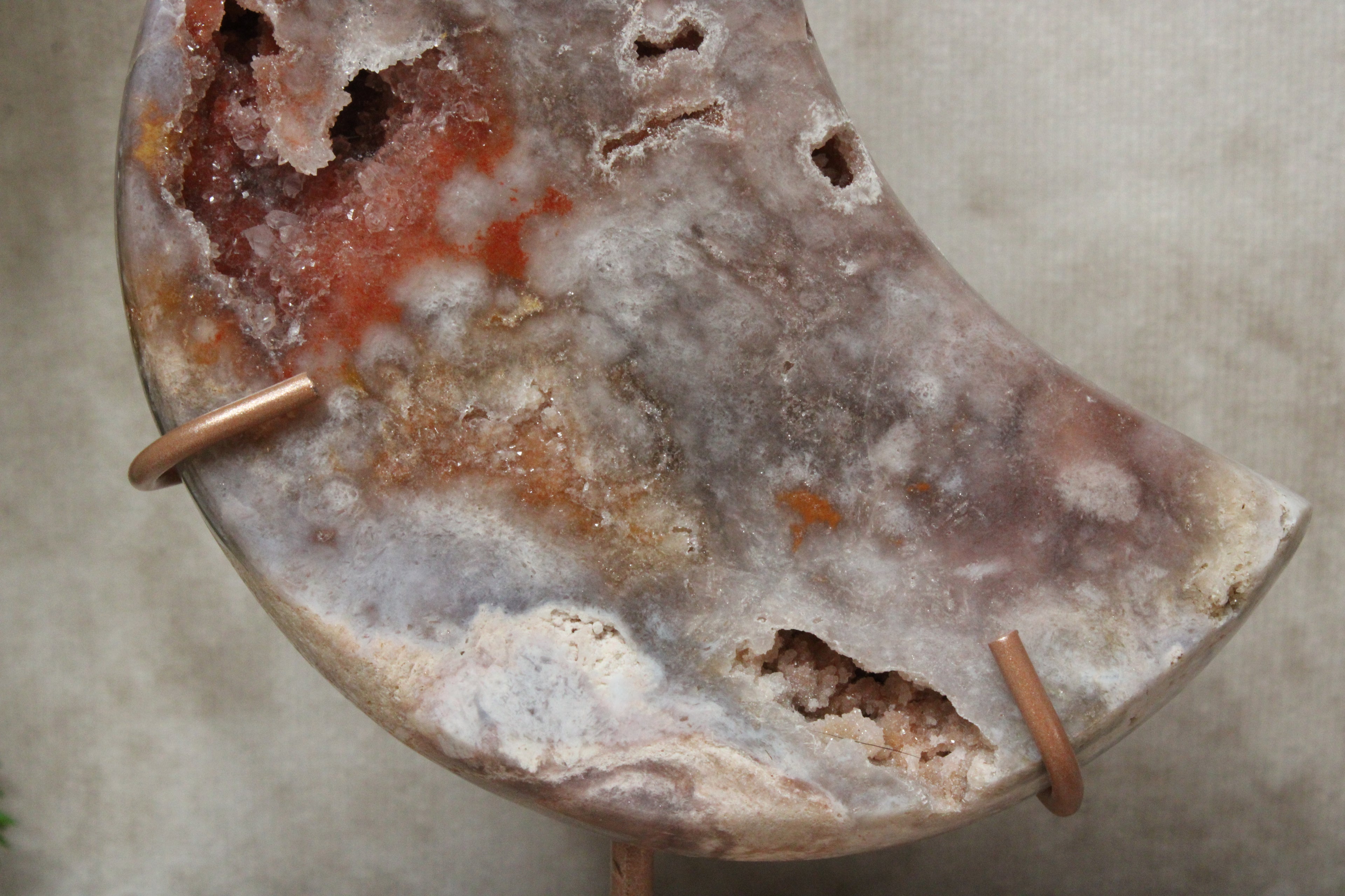 Roze amethist maan #1630