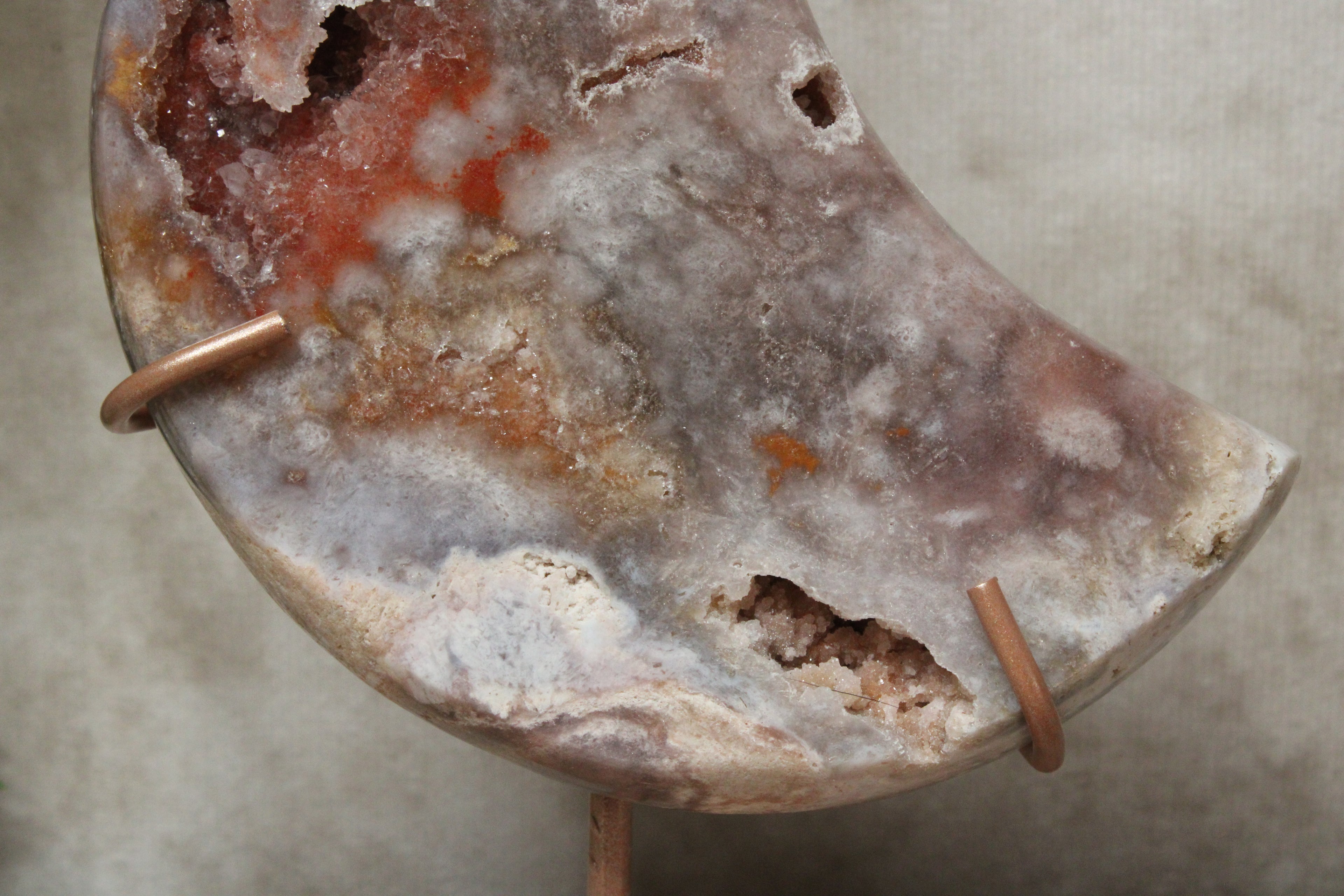 Roze amethist maan #1630