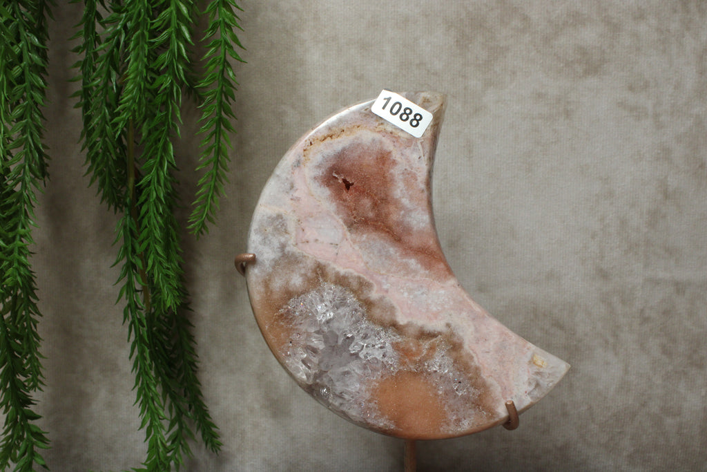 Roze amethist maan #1088