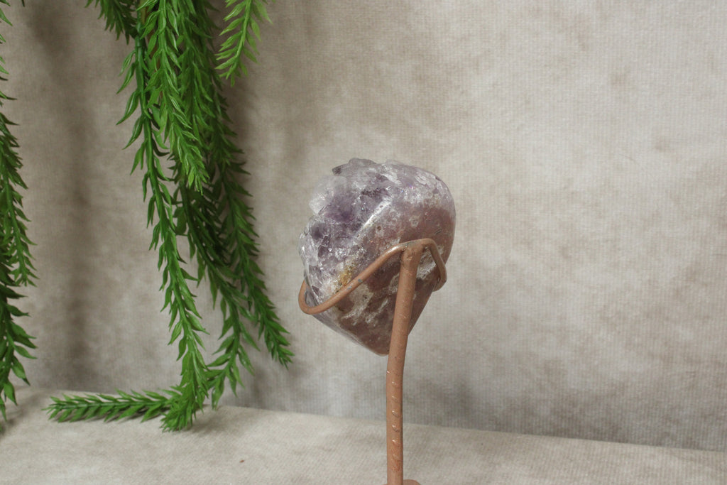 Roze amethist op standaard mini #1437