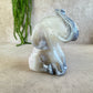 Agaat olifant met amethist