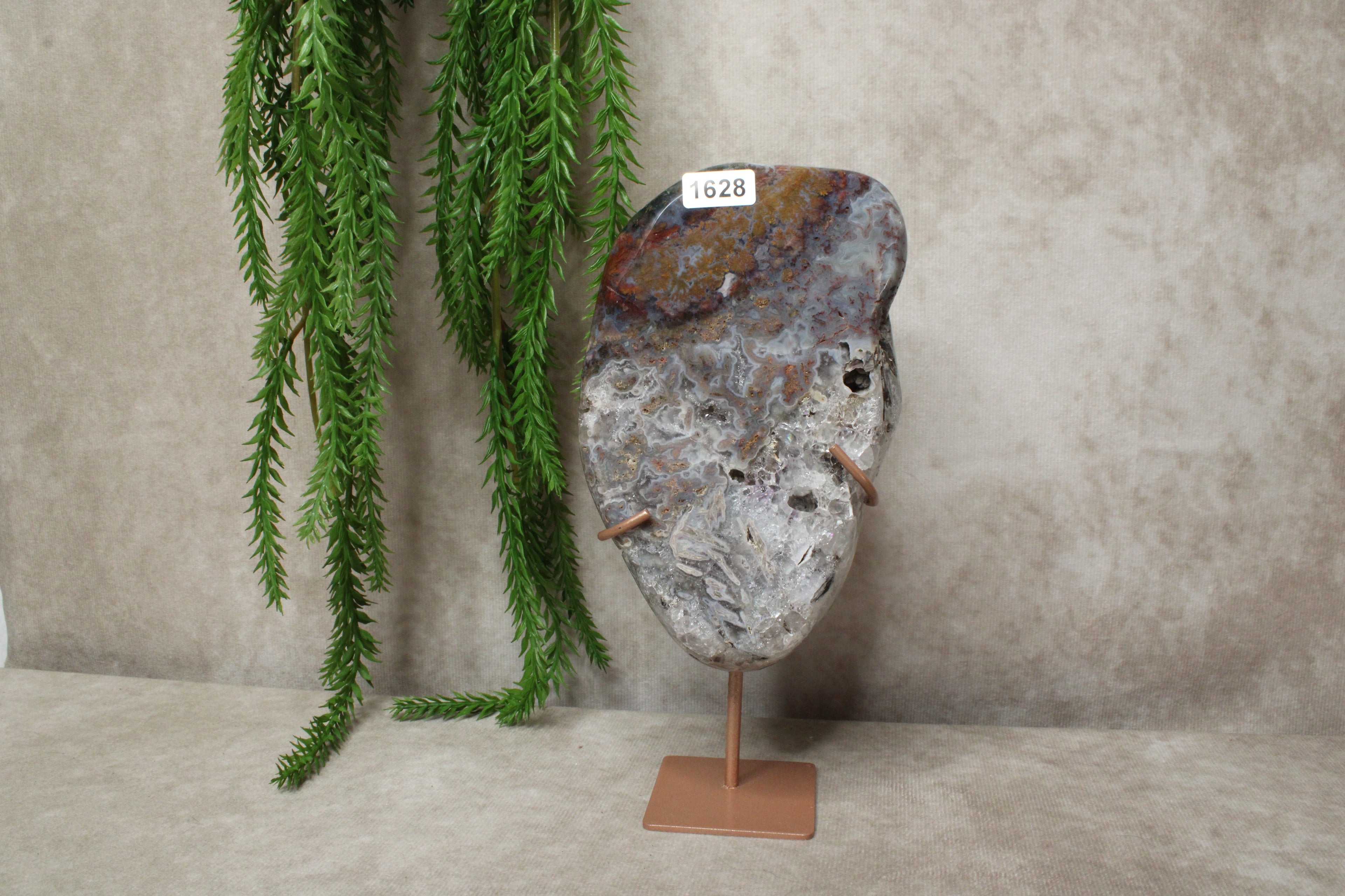 Roze amethist slab #1628