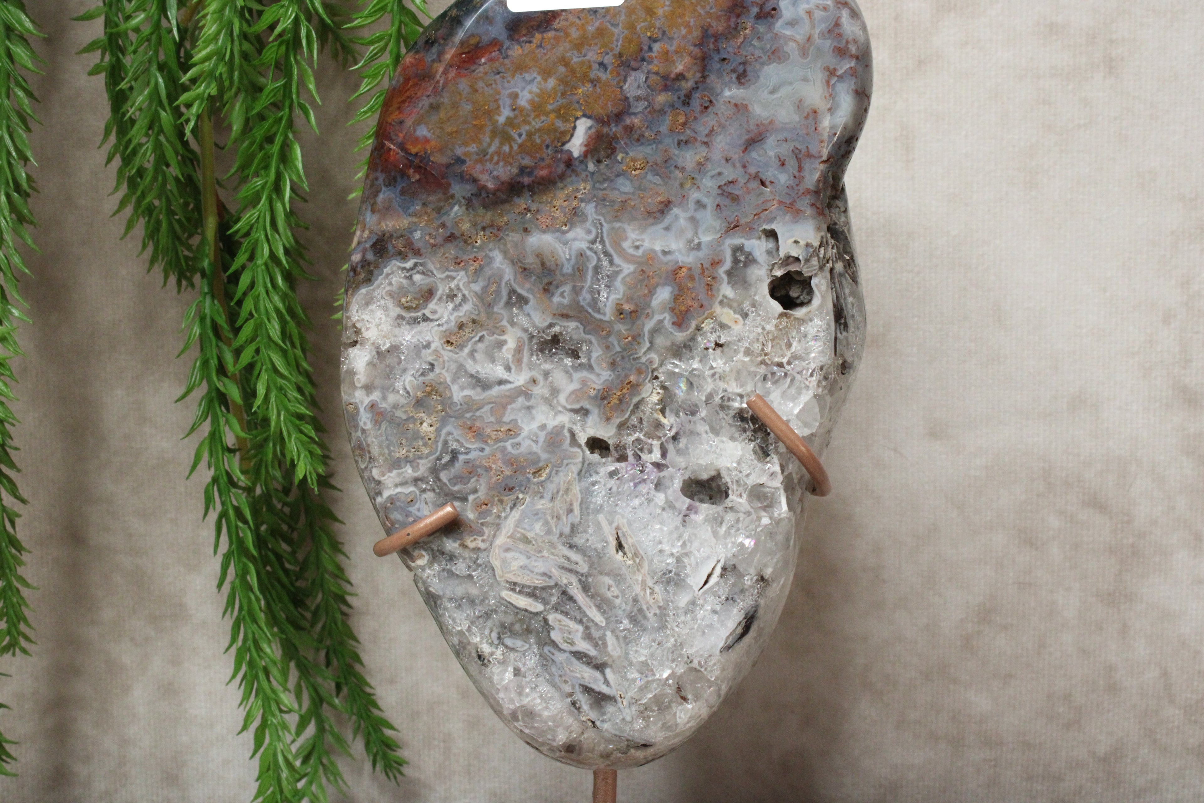 Roze amethist slab #1628