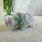 Neushoorn paars groen