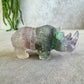 Neushoorn paars groen
