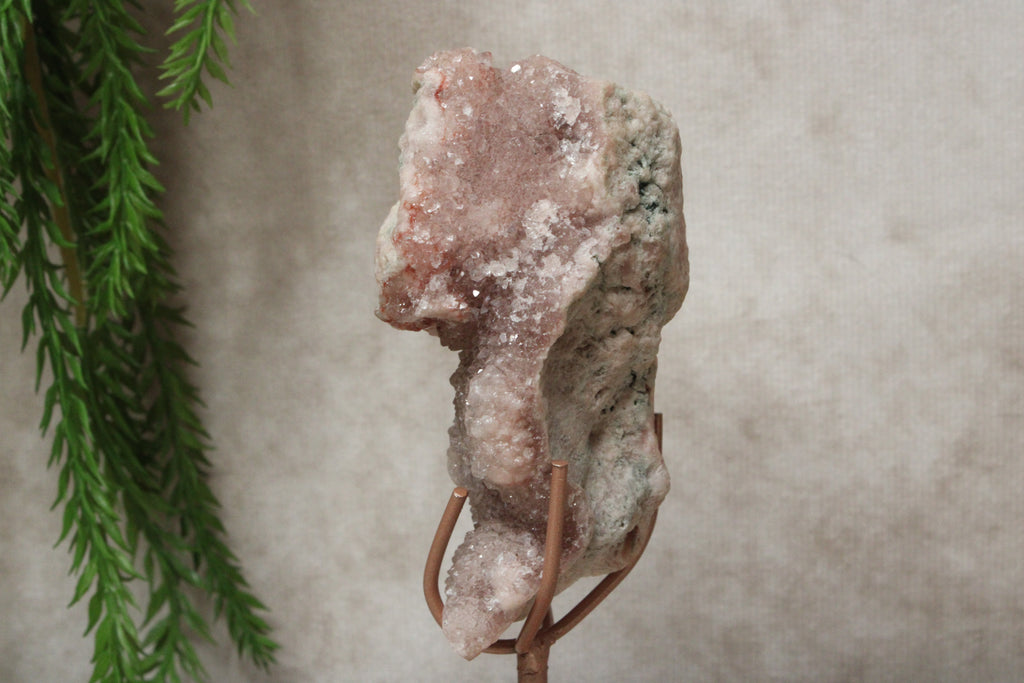 Roze amethist op standaard #1673