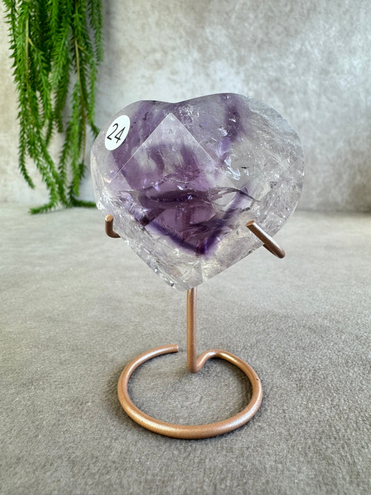 Amethist hartje #24
