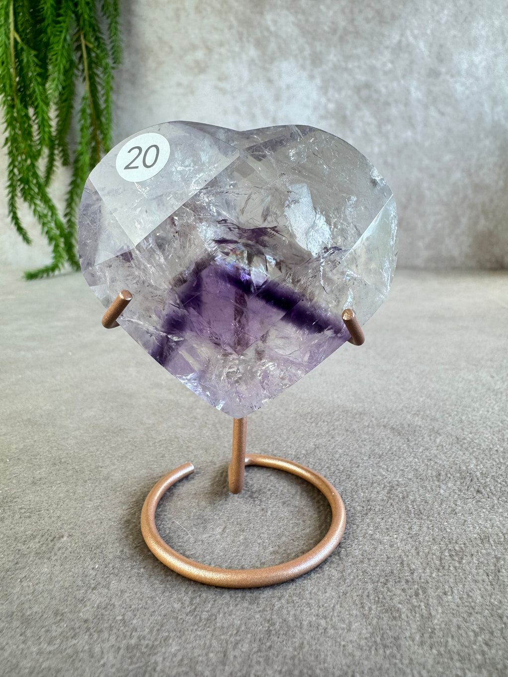 Amethist hartje #20