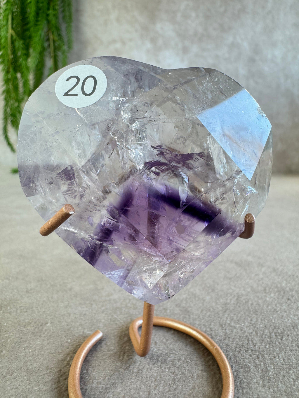 Amethist hartje #20