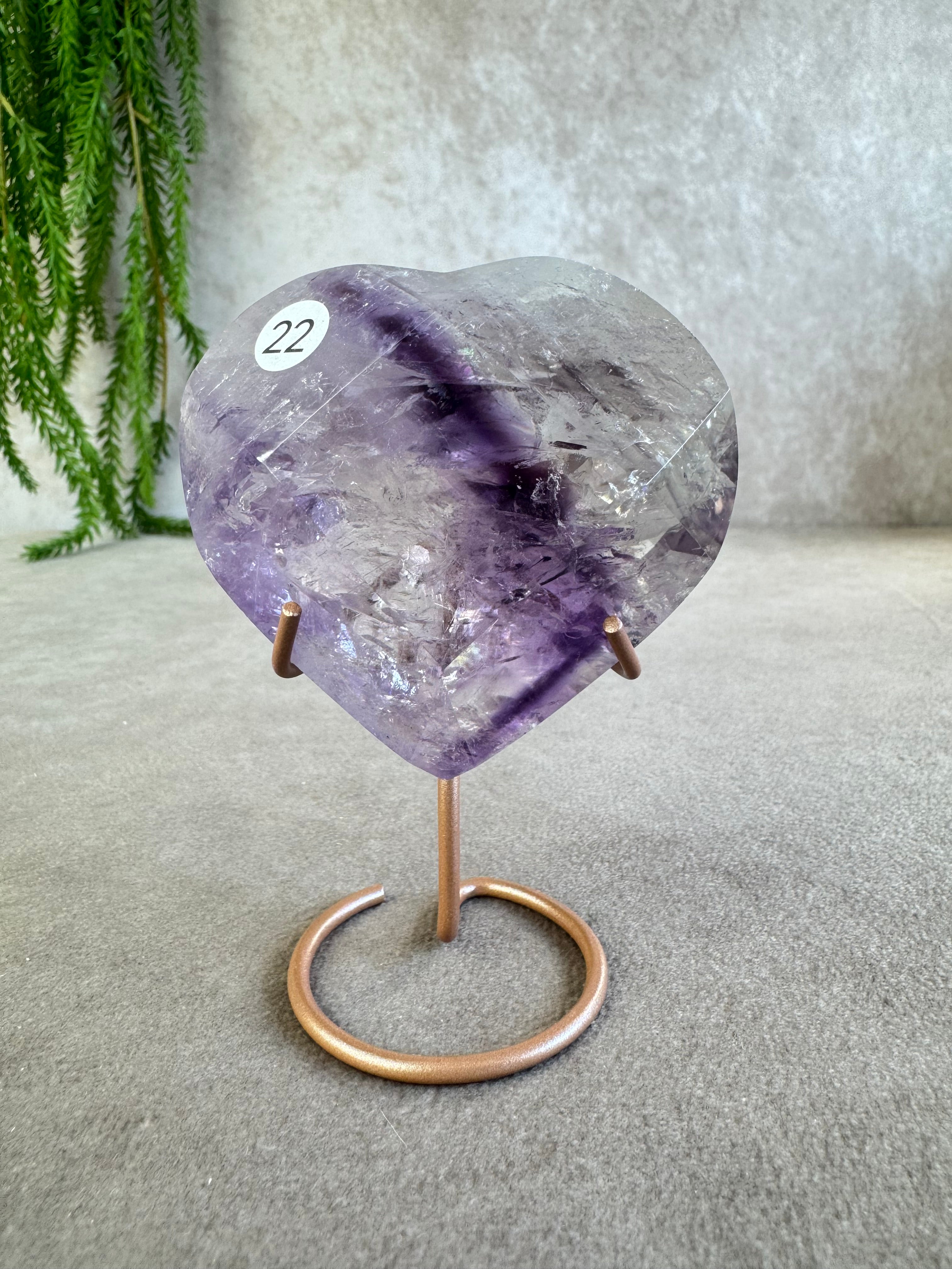 Amethist hartje #22
