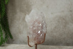 Roze amethist cluster op standaard #1644
