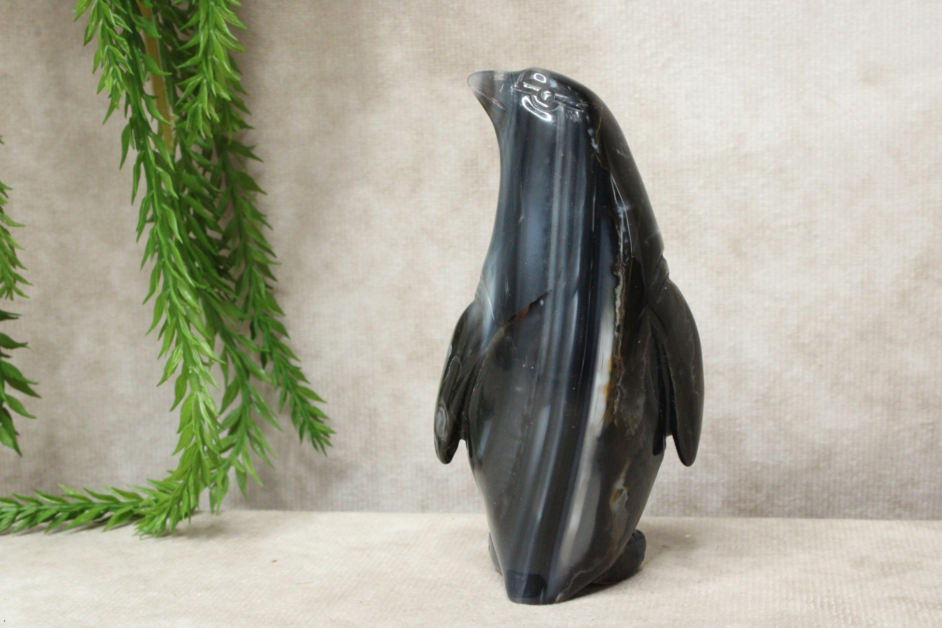 Agaat pinguïn #1076