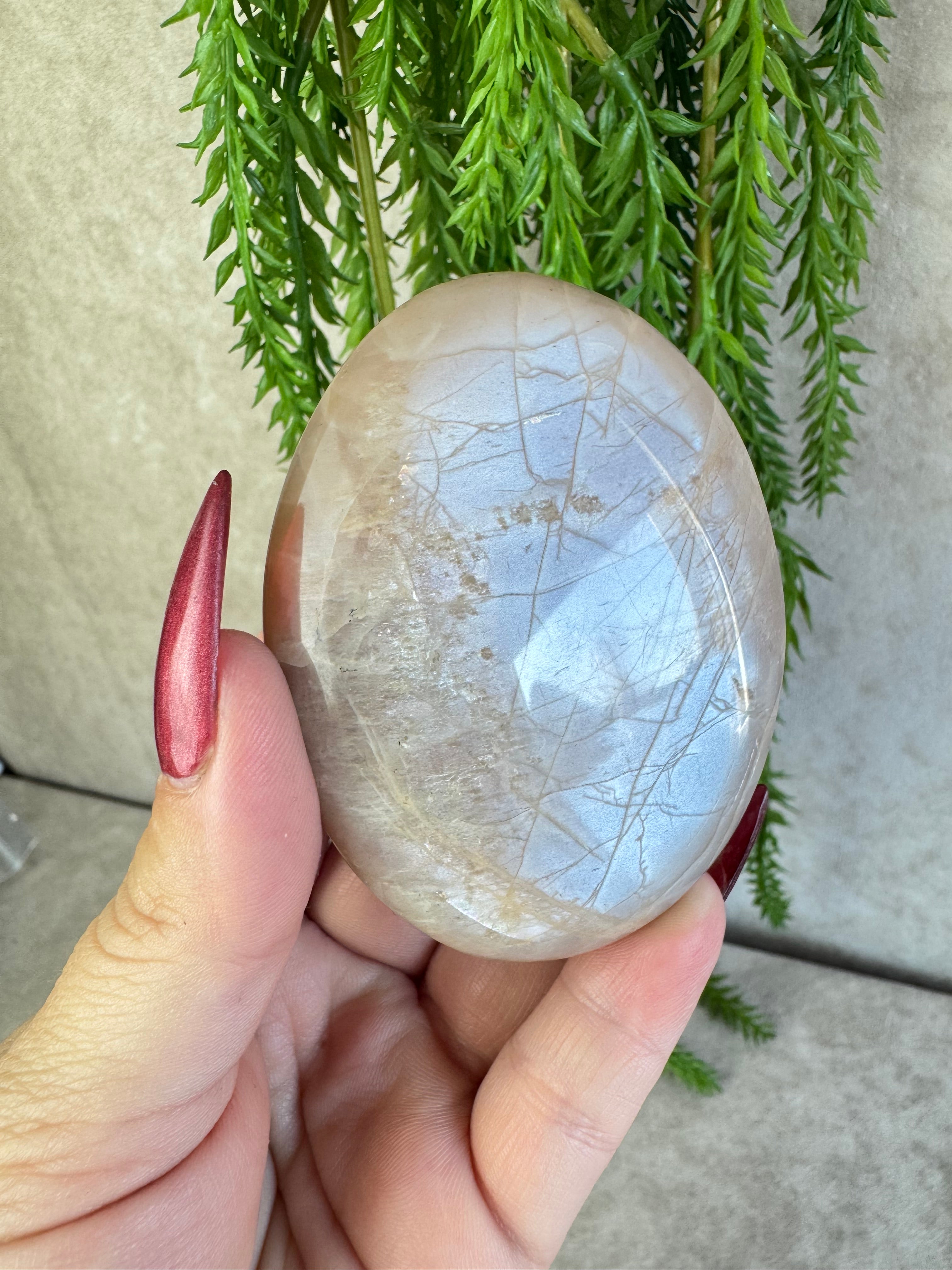 Handsteen maansteen #31