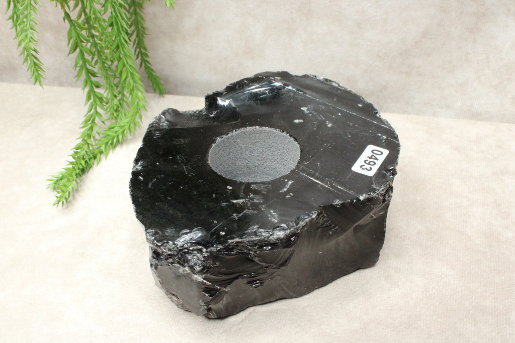 Obsidiaan waxine #0493