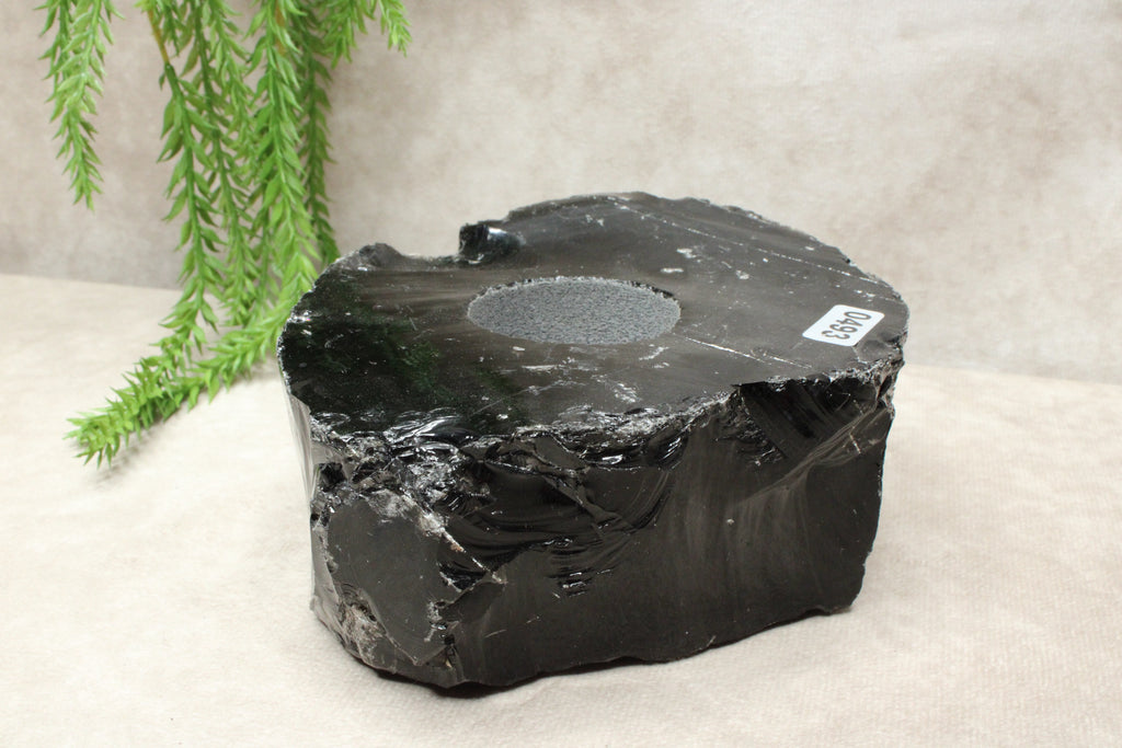 Obsidiaan waxine #0493