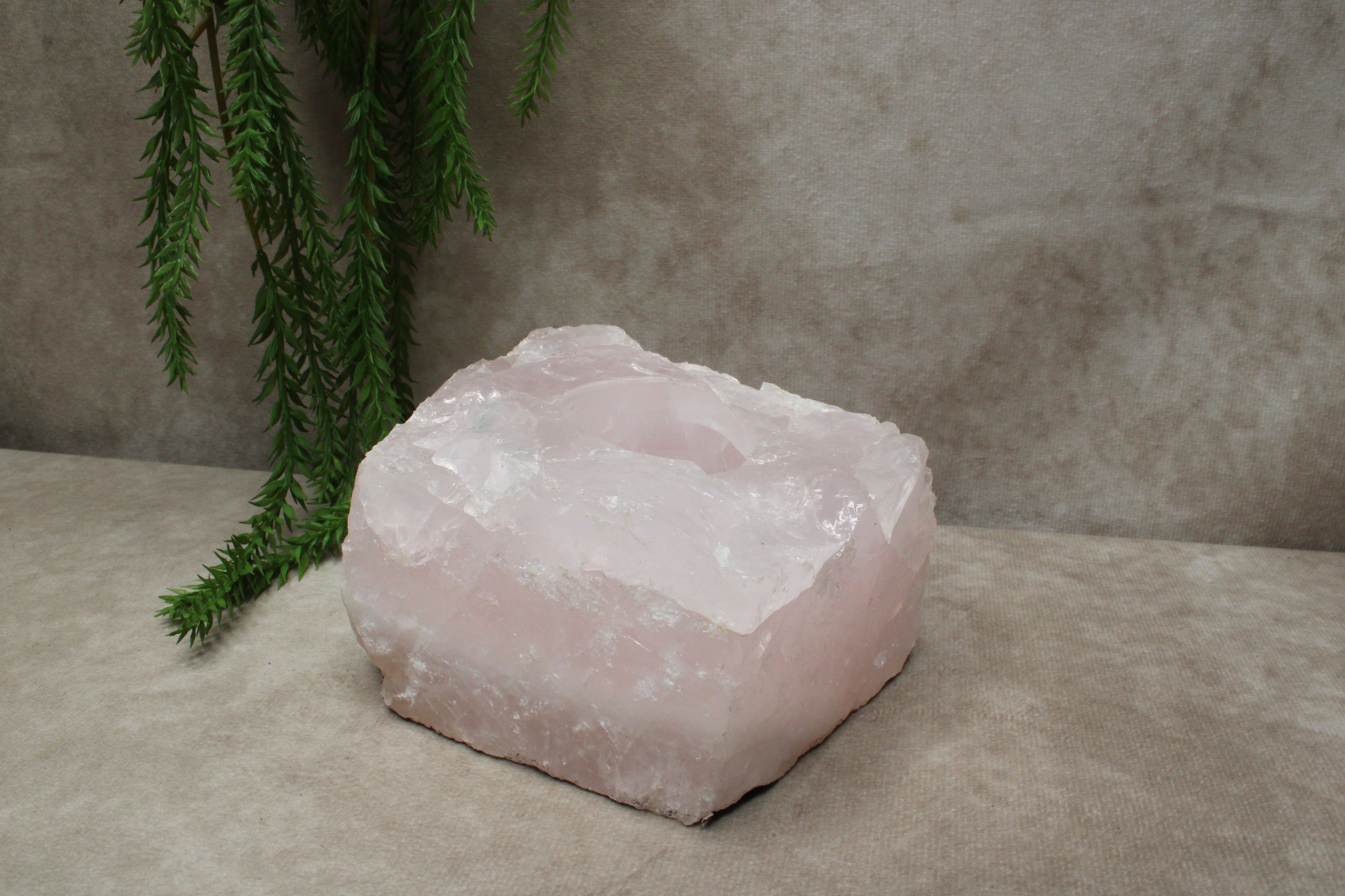 Rozenkwarts waxinelicht