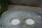Agaat waxine plat 2 gaten #1365
