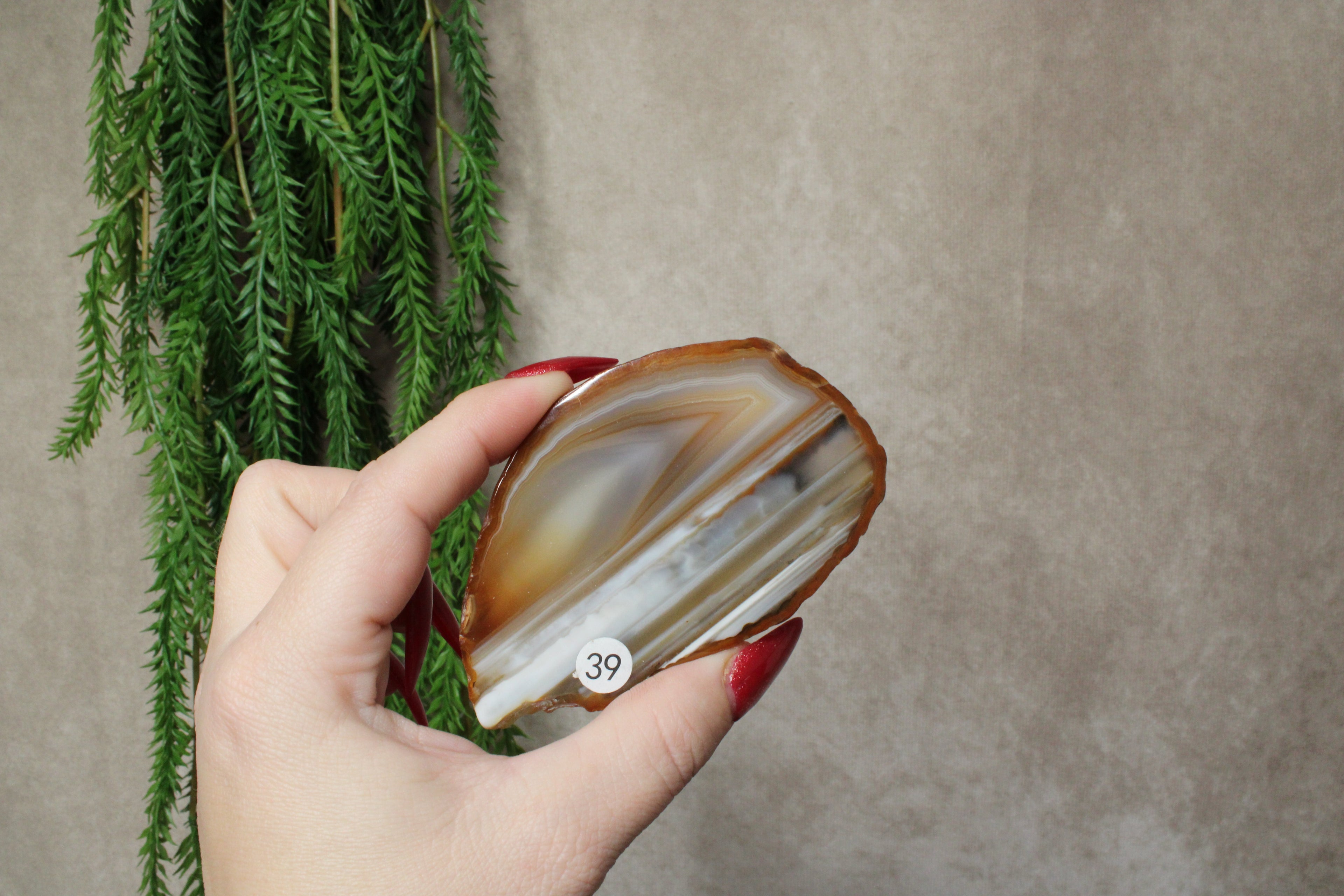 Agaat schijfje klein #39