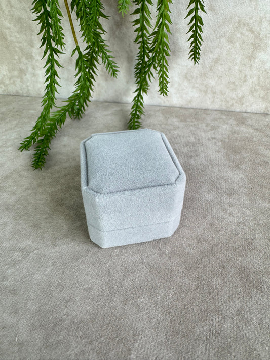 Oorbellen doosje grijs