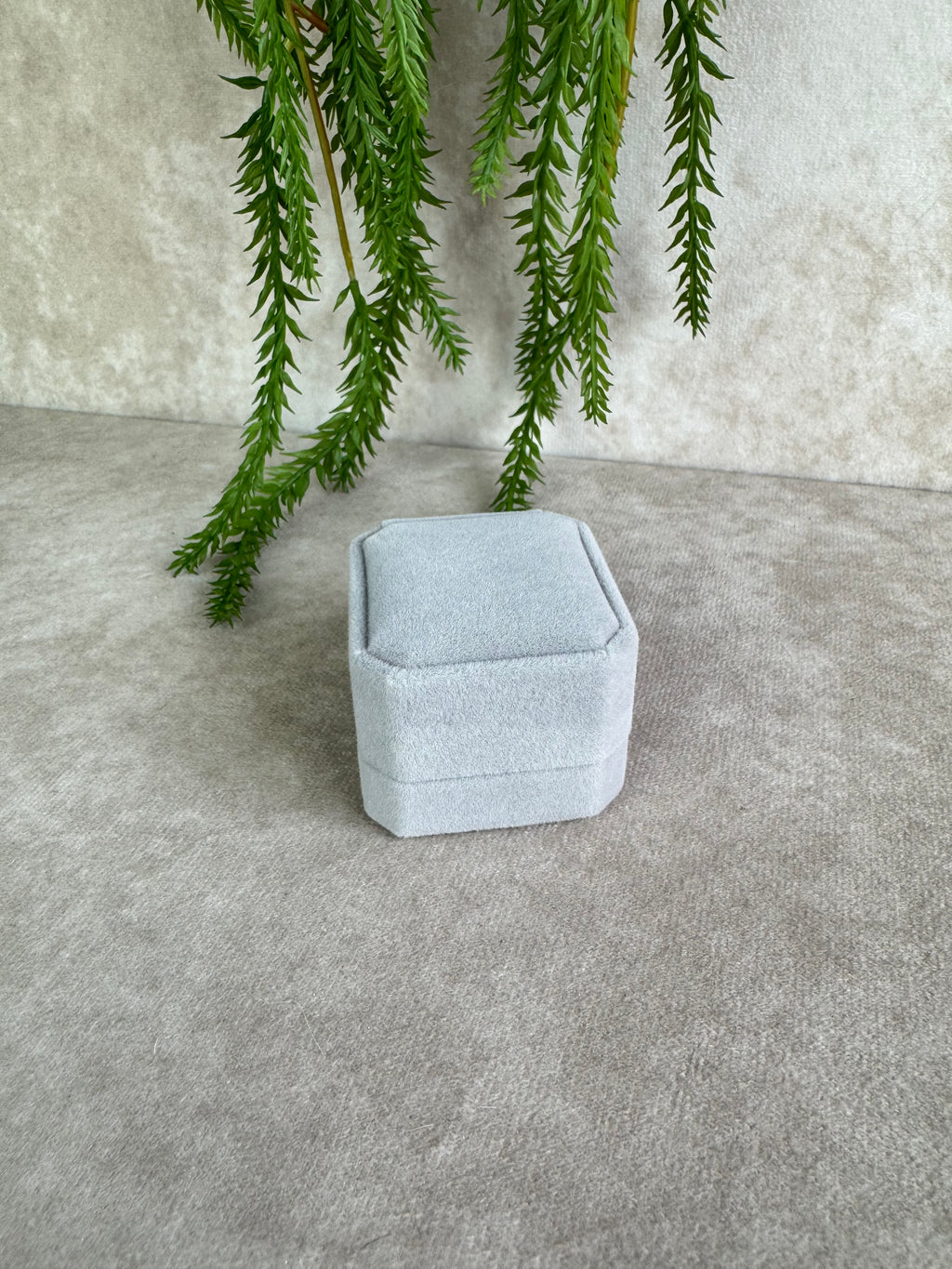 Oorbellen doosje grijs