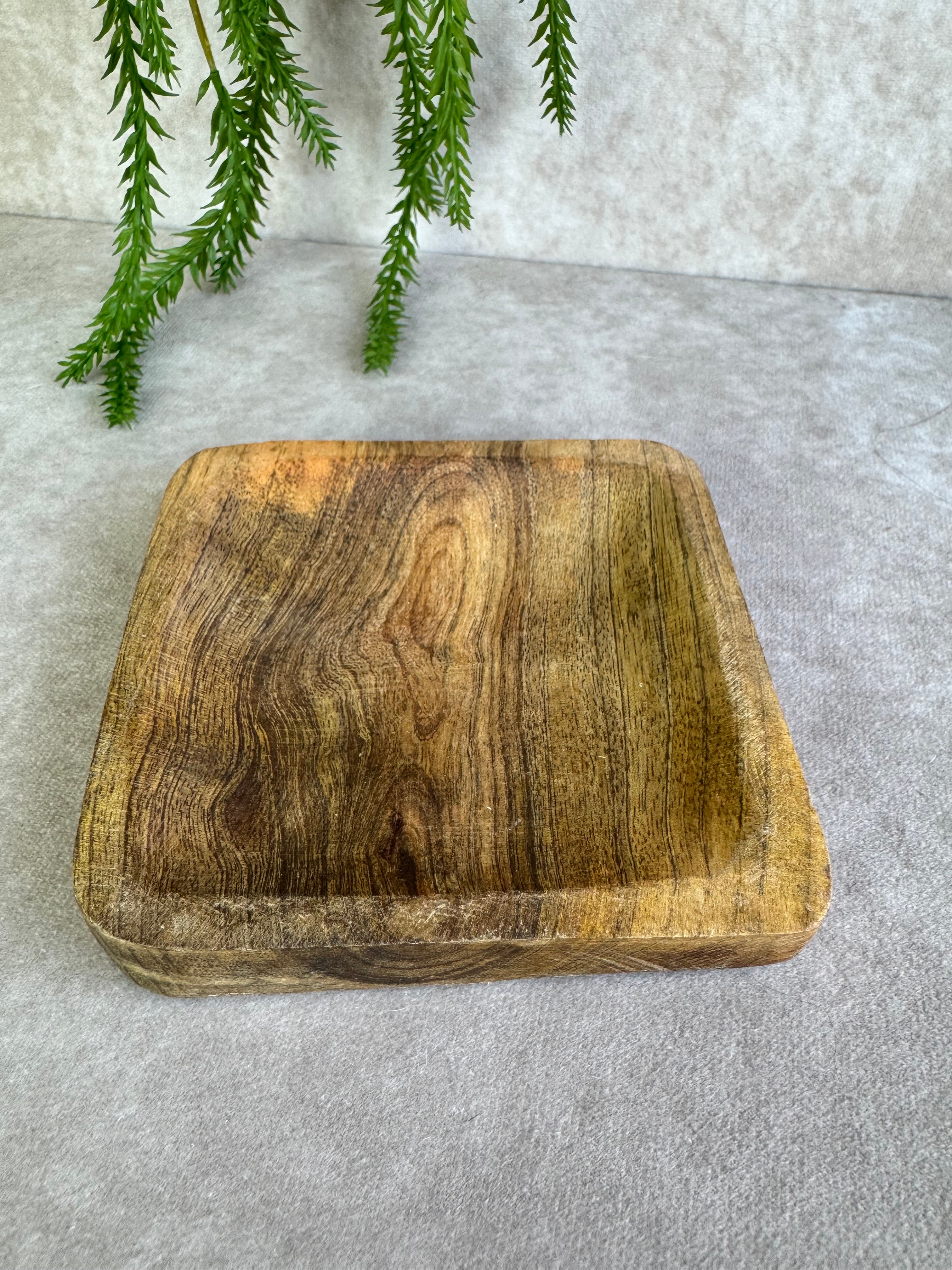 Houten bakje vierkant