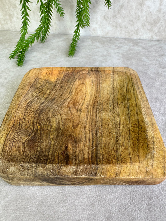 Houten bakje vierkant