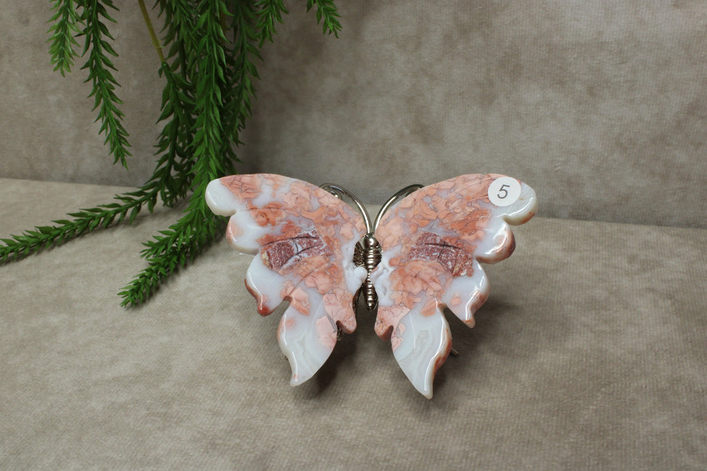 Roze agaat vlinder #5