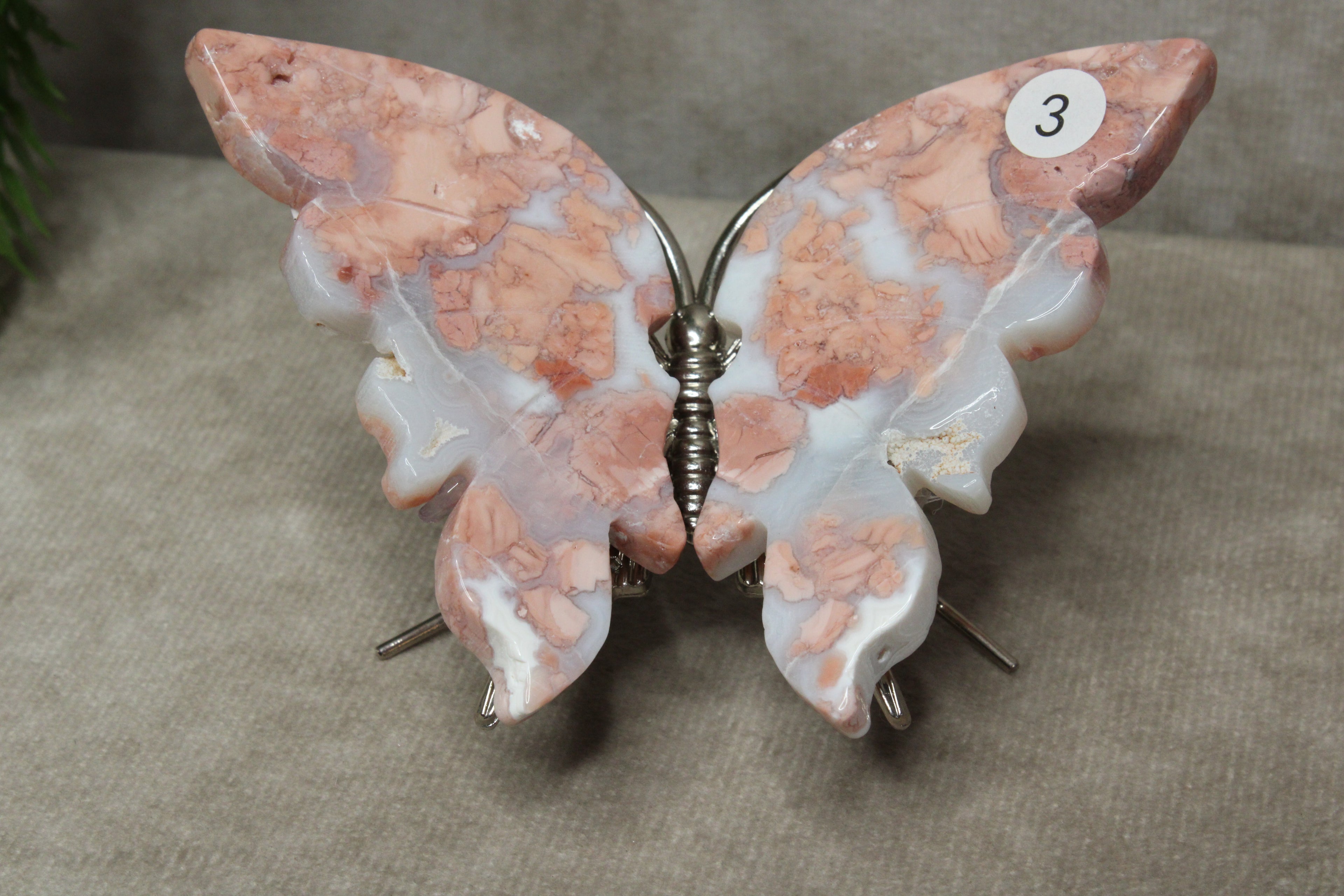 Roze agaat vlinder #3