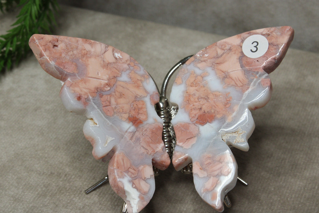 Roze agaat vlinder #3